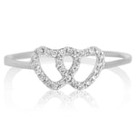 Load image into Gallery viewer, Heart Diamond Ring, 14k Solid Gold, Natural Diamonds, Proposal Ring, , Everyday Jewelry Gift For Her