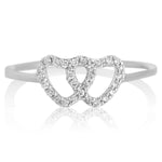 Load image into Gallery viewer, Heart Diamond Ring, 14k Solid Gold, Natural Diamonds, Proposal Ring, , Everyday Jewelry Gift For Her