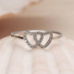 Load image into Gallery viewer, Heart Diamond Ring, 14k Solid Gold, Natural Diamonds, Proposal Ring, , Everyday Jewelry Gift For Her