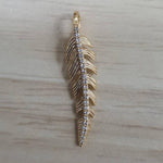 Load image into Gallery viewer, Leaf Diamond Pendant, 14k Solid Gold, Everyday Floral Jewelry, Natural Diamonds, Gift For Her