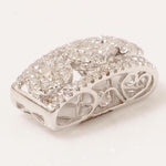 Load image into Gallery viewer, Circle Cluster Natural Diamond Pendant: 14k Solid Gold Illusion Stacking Charm, Minimalist Jewellery, Certified Jewelry