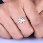 Load image into Gallery viewer, Turtle Diamond Ring, 14K Solid Gold, Natural Diamonds, Animal Ring, , Everyday Jewelry Gift For Her