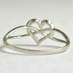 Load image into Gallery viewer, Heart Infinity Diamond Ring, 14k Solid Gold, Natural Diamonds, Promise Ring, , Everyday Stackable Jewelry Gift For Her