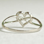 Load image into Gallery viewer, Heart Infinity Diamond Ring, 14k Solid Gold, Natural Diamonds, Promise Ring, , Everyday Stackable Jewelry Gift For Her