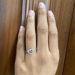 Load image into Gallery viewer, Heart Infinity Diamond Ring, 14k Solid Gold, Natural Diamonds, Promise Ring, , Everyday Stackable Jewelry Gift For Her