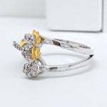 Load image into Gallery viewer, Seahorse Diamond Ring, Animal Ring, Everyday Ring, 14K Solid Gold, Natural Diamonds, Gift For Her