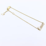 Load image into Gallery viewer, Love Chain Bracelet, 14k Gold, Natural Diamonds, Inspirational Jewelry, , Handcrafted Jewelry Gift For Her