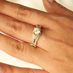 Load image into Gallery viewer, Round Solitaire Diamond Ring, Engagement Ring, 14k Solid Gold, Natural Diamonds, Wedding Bridal Jewelry, Gift For Her