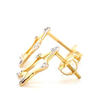 Load image into Gallery viewer, Kids Sparkling Star Diamond Stud Earrings, 14k Solid Gold, Natural Diamonds, Kids jewelry, Gift for toddlers, girls and kids Gift For Her