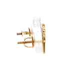 Load image into Gallery viewer, Kids Enameled Cupcake Diamond Stud Earrings, 14k Solid Gold, Natural Diamonds, Kids jewelry, Gift for toddlers, girls and kids