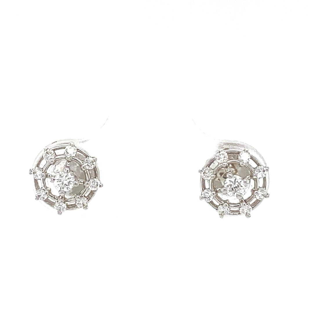 Kids Wheel Diamond Stud Earrings, 18k Solid Gold, Natural Diamonds, Kids Jewelry, Gift for toddlers, girls, and kids Gift For Her