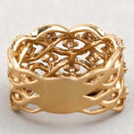 Load image into Gallery viewer, Criss Cross Diamond Ring, 14k solid gold, Natural Diamonds, Wedding Broad Band, Cocktail Statement Ring, Wide Band Ring, Gift For Her