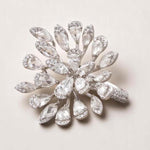 Load image into Gallery viewer, Peacock Feather Diamond Ring, 14k Solid Gold, Rosecut Natural Diamonds, Cocktail Statement Ring, Bold Cluster Ring, Gift For Her