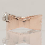 Load image into Gallery viewer, Marquise Leaf Band Ring, 14k Solid Gold, Natural Diamonds, Halo Stacking Ring, Beaded Band Ring, Statement Cocktail Band, Gift For Her