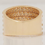 Load image into Gallery viewer, Diamond Eternity Ring, 14k Solid Gold, Natural Diamonds, Cocktail Broad Band, Channel Set Wide Ring, Bridal Statement Ring, Gift For Her