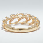 Load image into Gallery viewer, Weave Design Diamond Ring, 14K Solid Gold, Natural Diamonds, Criss Cross Band, Statement Ring, Woven Everyday Band, Gift For Her