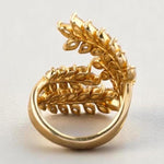 Load image into Gallery viewer, Marquise Branches & Leaves Diamond Ring, 14K Solid Gold, Open Wrap Around Ring, Natural Diamonds, Cocktail Statement Ring, Gift For Her