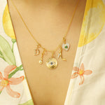 Load image into Gallery viewer, Emerald Heart Diamond Charm, 14k Solid Gold, Natural Diamond, Everyday Pendant, Minimal Gemstone Necklace, Ready To Ship, Certified Jewelry