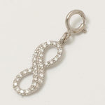 Load image into Gallery viewer, Infinity Natural Diamond Minimalistic Charm: 14k Solid Gold Everyday Stacking Necklace, Certified Jewelry