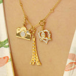 Load image into Gallery viewer, Pretzel Heart Diamond Charm, 14k Solid Gold, Natural Diamond, Everyday Layering Jewelry, Minimal Necklace, Ready To Ship, Certified Jewelry