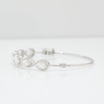 Load image into Gallery viewer, Solitaire Tennis Cuff Diamond Bracelet, 14k Solid Gold, Natural Diamonds, Statement Wedding Bracelet, Stacking Bracelet, Certified Jewelry