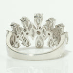 Load image into Gallery viewer, Cluster Floral Fancy Diamond Ring, 14k Solid Gold, Natural Diamonds, Marquise Pear Cut Design, Cocktail Statement Ring, Certified Jewelry