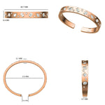 Load image into Gallery viewer, 14k Gold Diamond Cuff Bracelet: Geometric Statement Bangle, Natural Diamonds