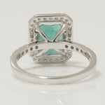 Load image into Gallery viewer, Emerald Halo Diamond Ring: 14k Gold Gemstone Engagement Jewelry