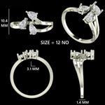 Load image into Gallery viewer, Three Stone Pear Diamond Ring, 14k Solid Gold, Natural Diamonds, Bypass Split Ring, Statement Cocktail Jewellery, Certified Jewelry