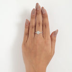 Load image into Gallery viewer, Oval Halo Diamond Ring: 14k Gold Engagement Wedding Ring