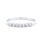 Load image into Gallery viewer, Diamond Promise Band Ring, 14k Solid Gold, Natural Diamonds, Everyday Jewelry, Stackable Ring, Ready To Ship, Women's Day Gift