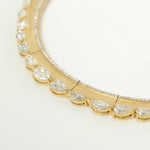 Load image into Gallery viewer, Pear & Marquise Diamond Choker: 14k Gold Bridal Necklace, HRD Certified