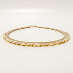 Load image into Gallery viewer, Pear & Marquise Natural Diamond Choker: 14k Gold Bridal Necklace, Certified Jewelry