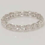 Load image into Gallery viewer, 14k Solid Gold Full Eternity Natural Diamond Band: Stackable Wedding Jewelry, Stackable Everyday Ring, Certified Jewelry