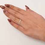 Load image into Gallery viewer, 14k Solid Gold Full Eternity Natural Diamond Band: Stackable Wedding Jewelry, Stackable Everyday Ring, Certified Jewelry