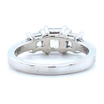 Load image into Gallery viewer, IGI Certified 1ct Lab-grown Diamond Engagement Ring in 14k Solid Gold: 3 Stone Princess Cut Wedding Ring