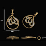 Load image into Gallery viewer, 14k Gold Allah Diamond Pendant: Islamic Religious Jewelry
