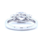 Load image into Gallery viewer, IGI Certified 3 Stone Lab Grown Diamond ring: 14K Solid Gold Wedding Ring