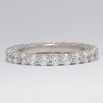 Load image into Gallery viewer, IGI Certified Lab grown diamond Eternity Band: 14k Solid Gold Wedding Stack Ring
