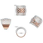 Load image into Gallery viewer, Lattice Openwork Natural Diamond Ring: 14k Solid Gold Cage Cocktail Ring, Certified Jewellery