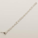 Load image into Gallery viewer, Solitaire Fancy Natural Diamond Tennis Bracelet: 14k Solid Gold Wedding Stacking Bracelet, HRD Certified, Ready To Ship