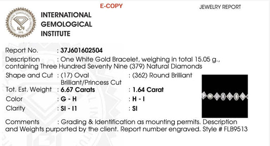 Geometric Natural Diamond Cluster Bracelet: 14k Solid Gold Halo Wedding Bracelet, IGI Certified, Ready To Ship