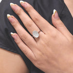 Load image into Gallery viewer, Oval Cluster Natural Diamond Ring: 14k Solid Gold Geometric Everyday Jewellery, Certified Jewelry