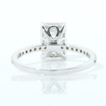 Load image into Gallery viewer, IGI Certified Emerald Cut Lab Grown Diamond Ring: 14k Solid Gold Solitaire Pavé Band Wedding Jewelry