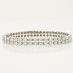 Load image into Gallery viewer, Double Row Natural Diamond Bangle: 14k Solid Gold Statement Jewellery, Certified Jewelry