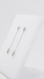 Load and play video in Gallery viewer, Teardrop Chain Diamond Earrings