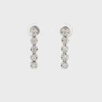 Load and play video in Gallery viewer, Diamond Line Drop Earrings