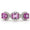 Load image into Gallery viewer, Three Stone Pink Sapphire Diamond Ring
