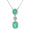 Load image into Gallery viewer, Emerald Drop Diamond Pendant Necklace
