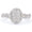 Load image into Gallery viewer, Oval Cluster Diamond Ring, 14k Solid Gold, Natural Diamonds, Halo Engagement Ring, Twisted Band Wedding Jewelry
